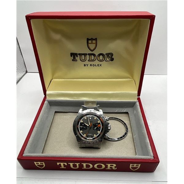 Tudor Monte Carlo Home Plate Rolex Watch with Stainless Steel Band (needs love)