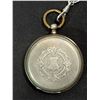 Image 3 : Cylindre 8 Rubis Double Back Lid Antique Pocket Watch with Chain and Wind Keys Engraved