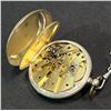 Image 5 : Cylindre 8 Rubis Double Back Lid Antique Pocket Watch with Chain and Wind Keys Engraved