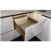 Image 8 : COMPLETE BOLONI KITCHEN CUPBOARD SET WITH SINK, STOVETOP CUT OUT, DROP DOWN GLASS GUARD, LIGHT UP