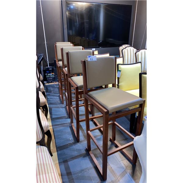 SET OF 5 MATCHING BAR STOOLS