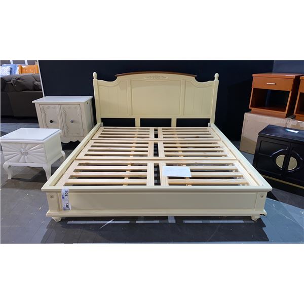 *NEW IN BOX* KING SIZE 78 X 72" (EUROPEAN SIZE) BED FRAME
