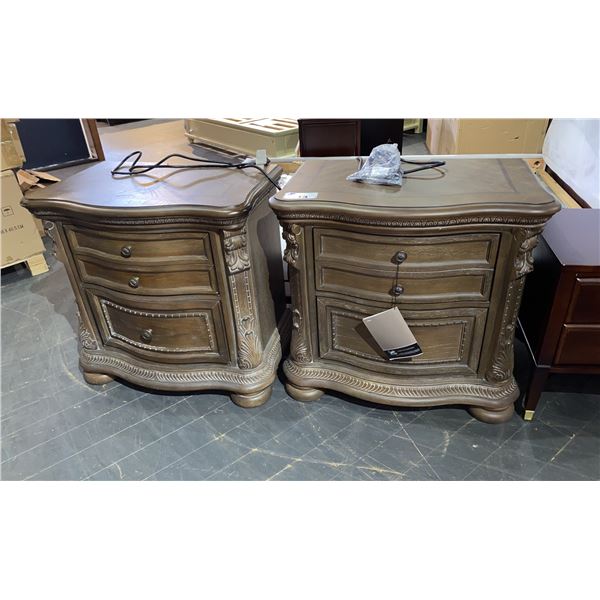 PAIR OF SIGNATURE DESIGNS BY ASHLEY NIGHTSTANDS