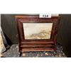 Image 1 : CHINESE PLAQUE ON ROSEWOOD STAND