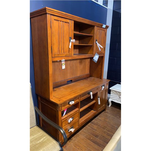SIGNATURE DESIGN BY ASHLEY 2 PIECE CABINET AND HUTCH