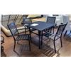 Image 2 : *NEW IN BOX* METAL PATIO TABLE AND 4 CHAIRS (2 CHAIRS PER BOX)