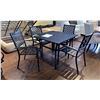 Image 2 : *NEW IN BOX* METAL PATIO TABLE AND 4 CHAIRS (2 CHAIRS PER BOX)