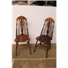 Image 1 : *(2x Bid Price) (2) Wooden Chairs - 38" High