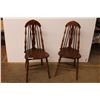 Image 1 : *(2x Bid Price) (2) Wooden Chairs - 38" High