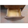 Image 3 : *Oak Single Pedestal Desk - 24" x 48" x 29 1/2" High, Heavy