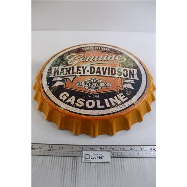 Harley-Davidson Wall Bottle Cap - 16 1/2"