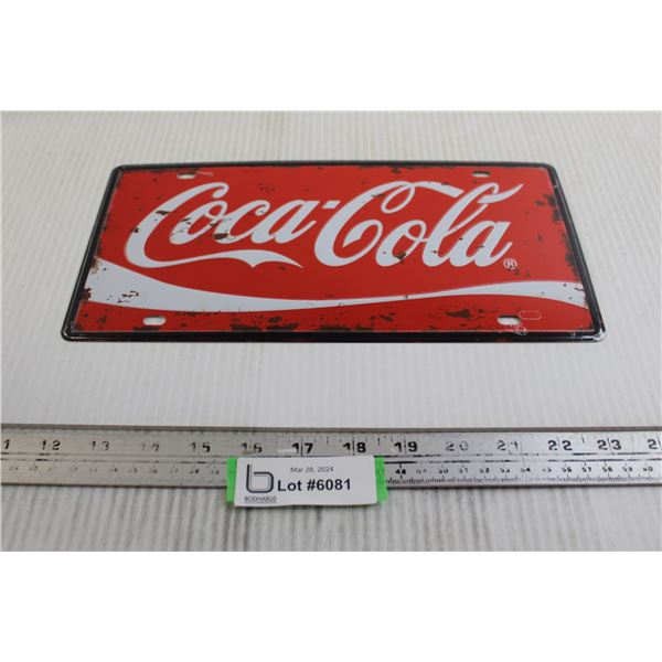 Coca-Cola Decorative License Plate