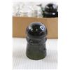 Image 2 : Flat of Clear and Green Glass Insulators