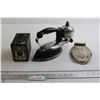 Image 1 : Six-20 Brownie Junior Camera, Coleman Gas Iron and Trivet