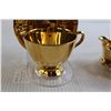 Image 3 : Royal Winton Gold Luster Tea Cup and Saucer, Cream and Sugar Set