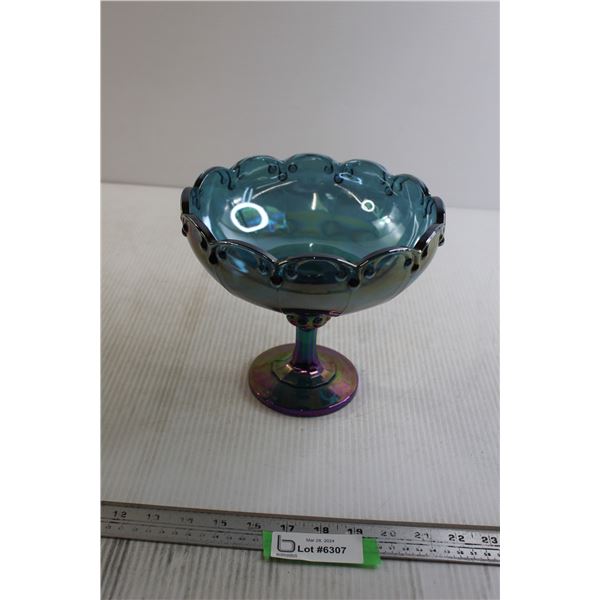 Iridescent Footed Bowl