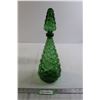 Image 1 : Green Bubble Glass Genie Bottle