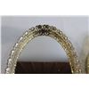 Image 2 : (2) Mirrored Trays - 9 1/4" x 13 3/4", 8 1/2" x 13 1/2"