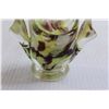 Image 3 : Art Glass Basket - 4 1/2" Tall