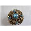 Image 2 : 1950s Gold Filigree Trinket Box - Ormolu Style
