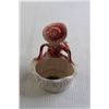 Image 4 : Vintage Ruben's Lady Planter Vase - 6 1/2" H x 4 3/4" W