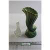Image 1 : Vintage Beauceware Canada Ceramic Vase, Atla Glass Duck - Tip of Beak Broken Off