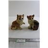 Image 1 : (2) Parma by AII Cat Vases - Chip on Ear, Made in Japan