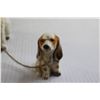 Image 3 : Vintage Spaniel Dog and Pups with Chain - Consignor Says No Chips or Cracks