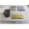 Image 1 : (18) Foil Pokemon Cards, Tin, Deck