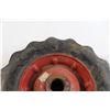 Image 2 : Pair Red 10" x 2.75" Solid Rubber Wheels
