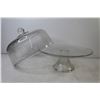 Image 3 : Glass Pedestal Covered Cake Platter