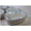 Image 2 : Corningware - Set of 4 Casserole Dishes w/Blue Glass Lids