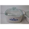 Image 3 : Corningware - Set of 2 Casserole Dishes w/Blue Glass lids