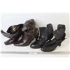 Image 1 : (2) Ladies Leather Shoes/Boots (Size 7)