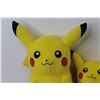 Image 2 : Pokemon - (3) Stuffed Pikachu Toys w/Knitted Pikachu