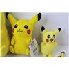 Image 3 : Pokemon - (3) Stuffed Pikachu Toys w/Knitted Pikachu