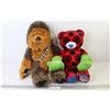 Image 1 : (2) Stuffed Animals - Star Wars Chewie - Spider Man Bear