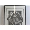 Image 2 : Framed Eagle Pencil Art - ~12 1/4" x 18 1/2"