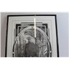 Image 2 : Framed Eagle Pencil Art - ~12 1/4" x 18 1/2"