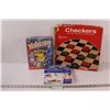 Image 1 : Pokemon Yahtzee Jr. Game, Checkers Game, Family Nature Puzzle - As Is