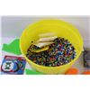 Image 2 : Pegboard & Bead Art Sets in Bulk Container - DC Superheroes Designs