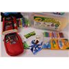 Image 5 : Lot of Art Supplies in Container & Simon Air Game - As Is