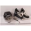 Image 1 : Children's Hockey Helmet & Size 2 Skates