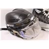 Image 3 : Children's Hockey Helmet & Size 2 Skates