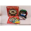 Image 1 : (4) Board Games: Travel Backgammon, Chinese Checkers, Simon Air, Michigan Rummy