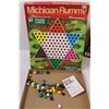 Image 4 : (4) Board Games: Travel Backgammon, Chinese Checkers, Simon Air, Michigan Rummy