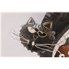 Image 3 : Halloween Cat w/ Pumpkin Tealight - 20"x10"