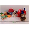Image 1 : (7) Stuffies: Dog, Bears, Ball, Frog, Ziggy's