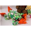 Image 3 : (4) Stuffies: Frog, Bear, Bunny, Doll, & Dog Toy?