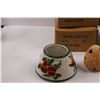 Image 2 : (3) Large Candle Shades (NIB) & (2) Egg Shaped Tea Light Holder